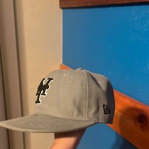 New York Mets Rare Vintage Retro New Era 7 5/8 Limited hat cap gray special
